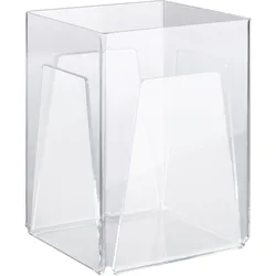 Viereckaufsteller, Acryl A6, Acryl (PMMA), transparent