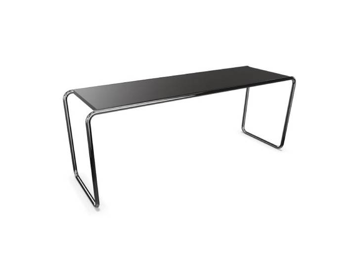 THONET table basse B 10 (Black - Hêtre I and acier chromée)