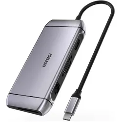 Choetech HUB-M15 (USB-C, 9 Ports), Dockingstation + USB Hub, Grau