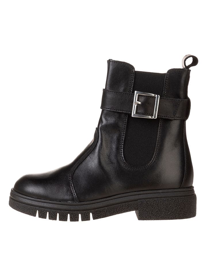 lamino Leder-Boots in Schwarz - 37