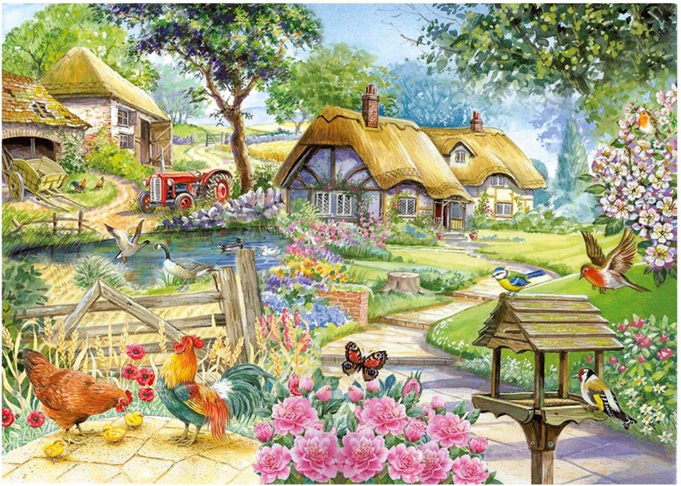 House of Puzzles Country Living Puzzel met 500 XL stukjes Landschap