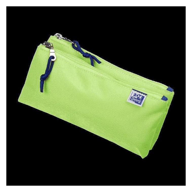 Oxford Doppel-Schlamper-Etui, Polyester, hellgrn (400169969)