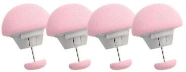 Uplift Treasures Mushroom Quilt Clips Non Slip Bed Sheet Fasteners Set pink