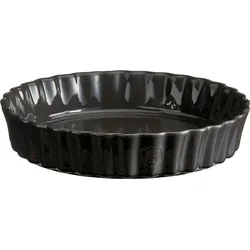 Emile Henry Tarteform tief, 28 cm, schwarz, Keramik