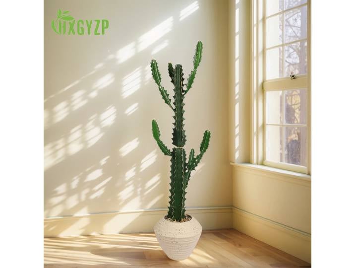 HXGYZP – plantes artificielles de Cactus simulé, plantes succulentes tropicales avec Pots, faux grand Cactus pour la maison, le jardin, le bureau, la décoration de magasin
