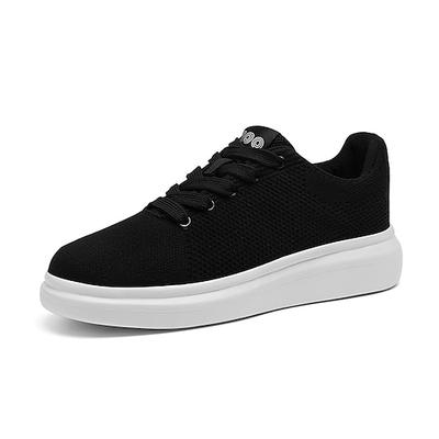 Braune Herren-Freizeit-Mesh-Sneaker mit weißer Sohle – bequeme modische Sportschuhe für Arbeit, Freizeit und Outdoor-Reisen