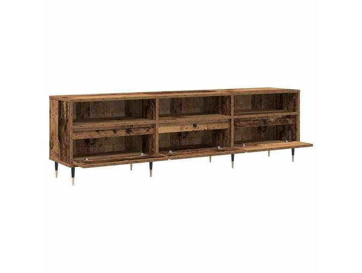 NEUF Armoire TV - Marron - Meuble TV - TABLE TV - Bois Ancien 150x30x45 cm - Bois d'ingénierie TT5386