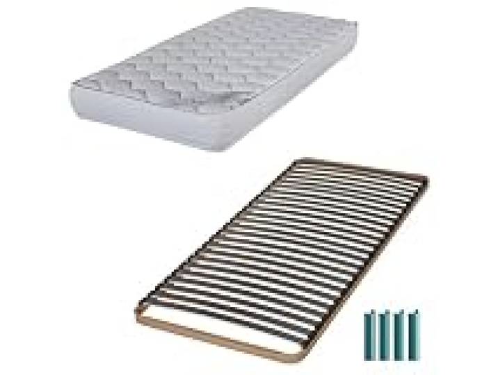 EBAC Literie Matelas et sommier 80x200 Mousse - Montana - Soutien Medium - Fabriqué en France