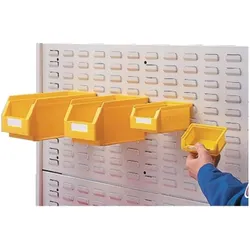 Rasterplan, Werkzeugwand, Schlitzplatte B500xL450mm lichtgrau, RAL 7035 Breitformat