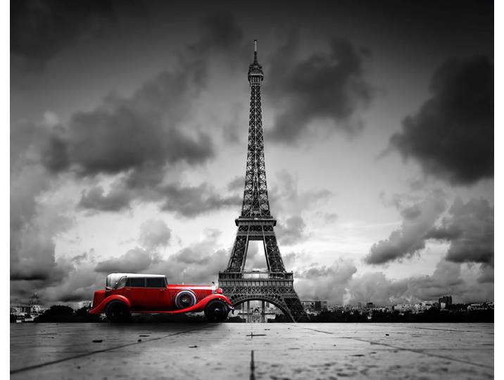 Papermoon Oldtimer Eiffelturm
