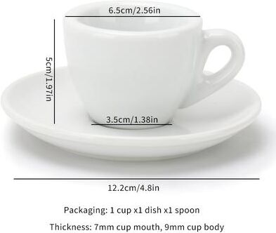 Youfap Market Porcelain Espresso Cup Set, Elegant Cappuccino Mugs With Saucer For Perfect Coffee Shots a