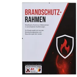 effect Brandschutzrahmen Profil Mini - A1 29,7 x 42,0 (A3) / Normalglas / Floatg...