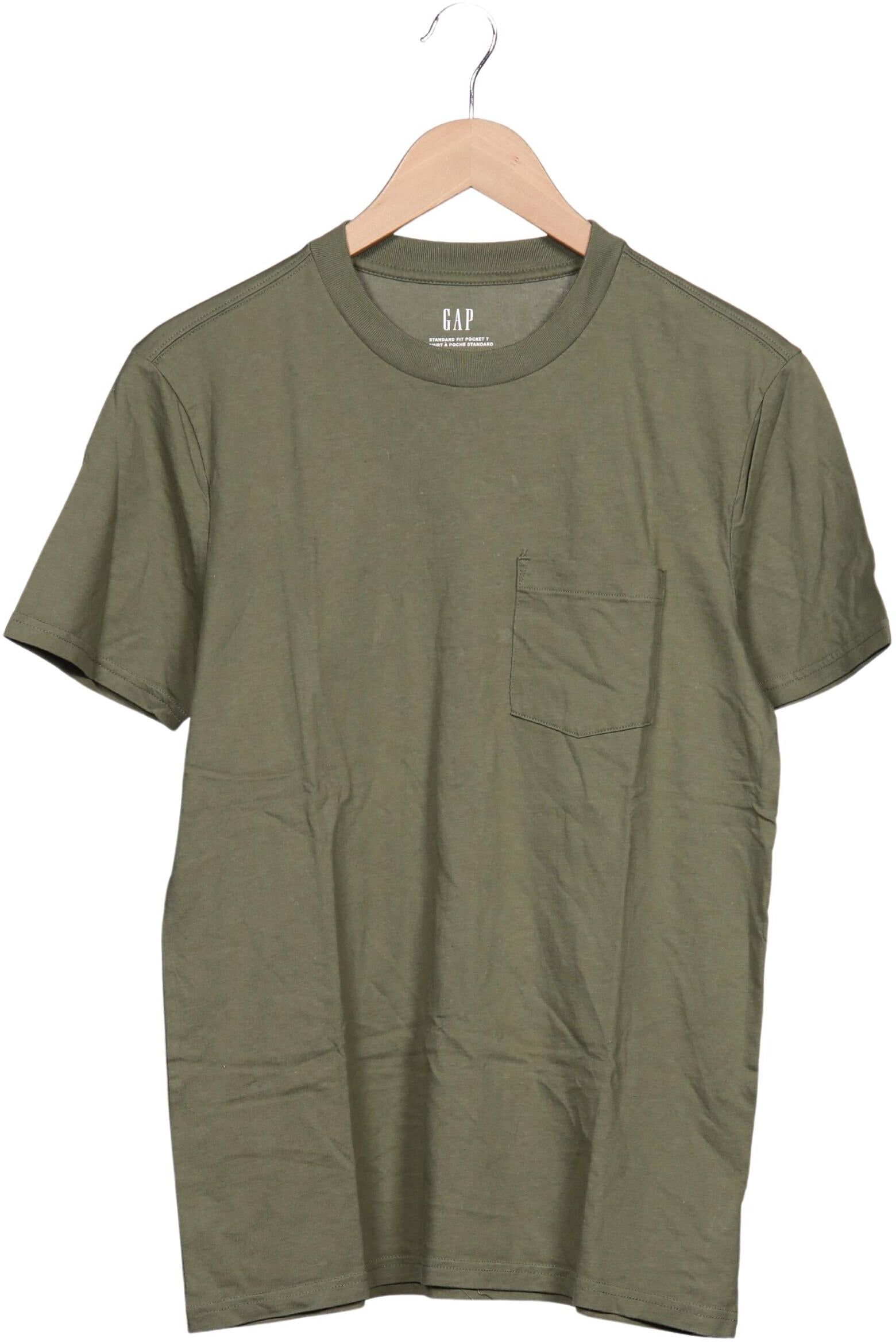 GAP Herren T-Shirt, Grün, Gr. S, Baumwolle - Second Hand