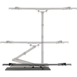 LogiLink Klammer für LCD-TV / gekrümmter LCD-TV (full-motion) (Wand, 50 kg, 37" - 70"), TV Wandhalterung, Schwarz
