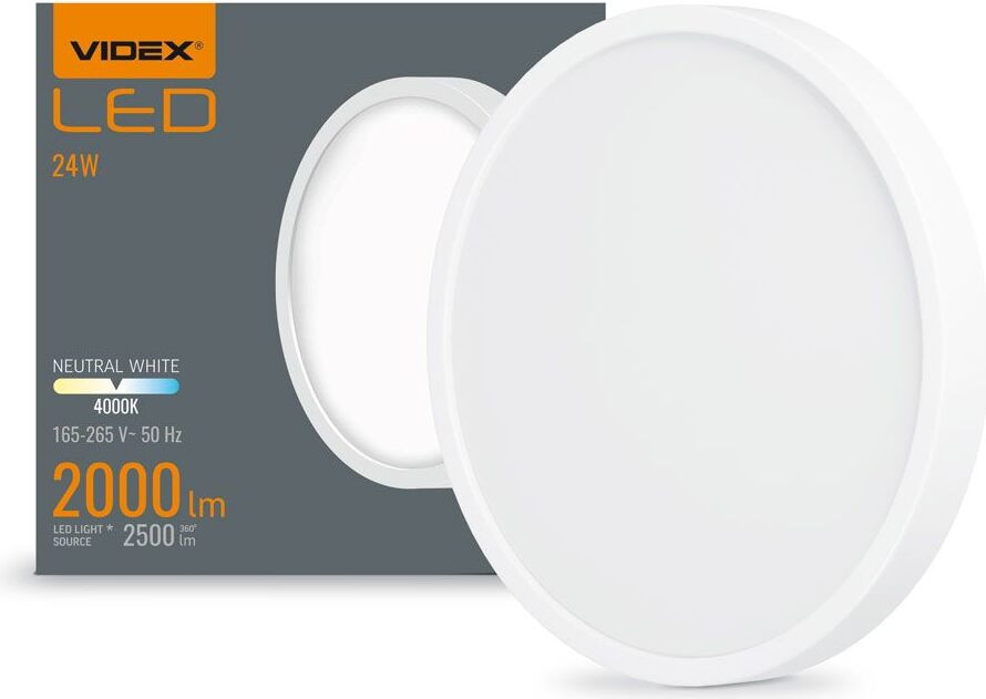 Videx LED inbouwspot VIDEX-DOWNLIGHT-LED-DLRS-24W-NW