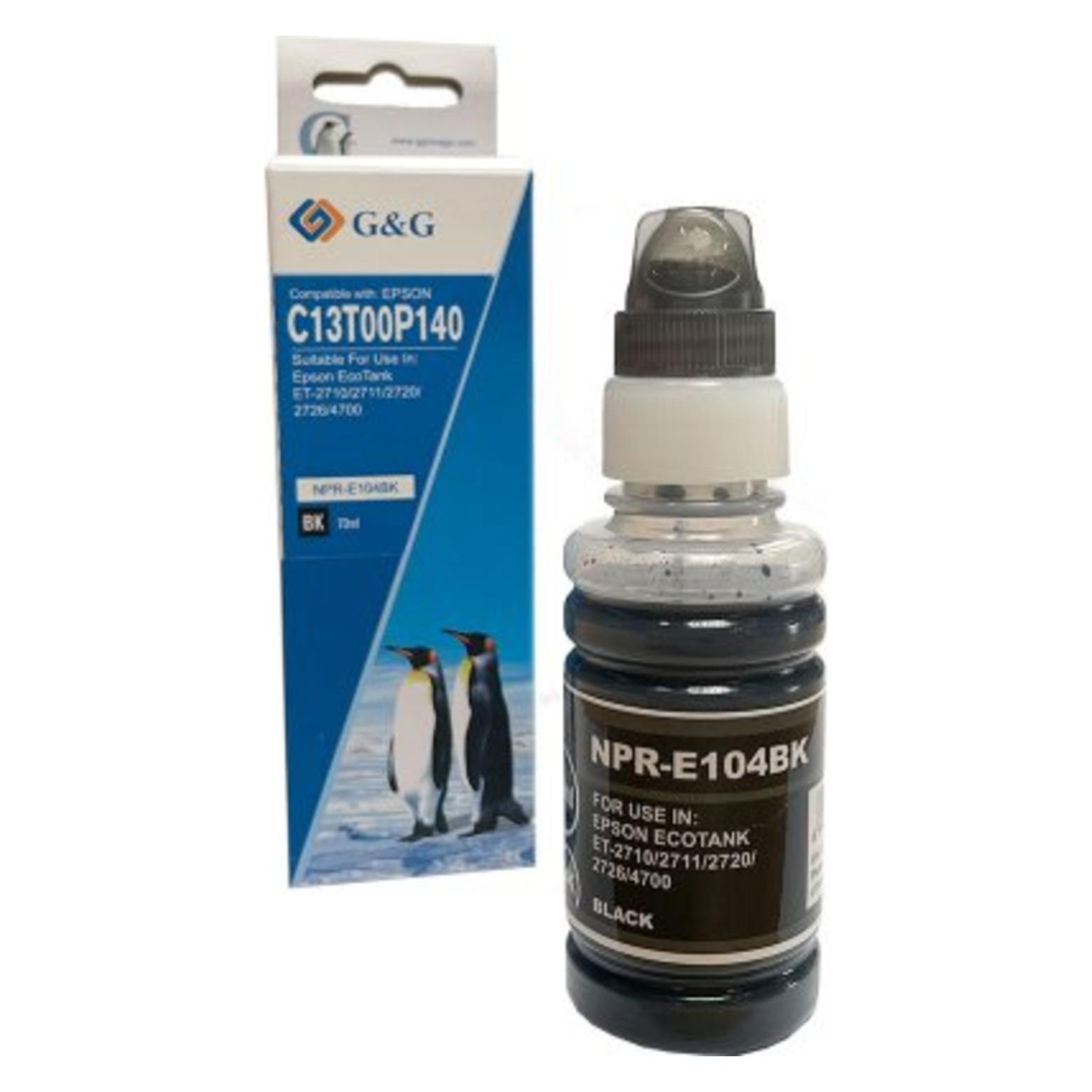 G&G EcoTank Tinte kompatibel mit Epson 104/ C13T00P140 (18719)