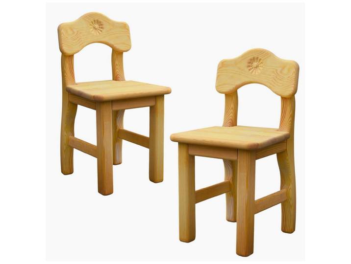 Madera Spielzeuge Kinderstuhl Kinderstuhl 2er Set (packung, 2 St), Qualitäts Arbeit aus Deutschland, fertig Montiert