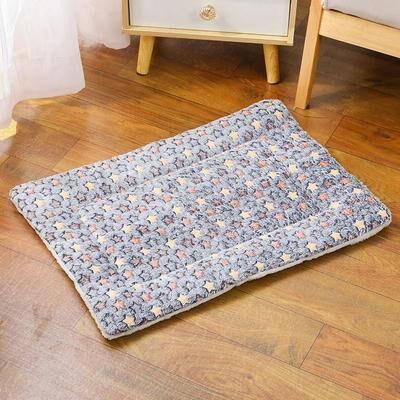 Uplift Essentials Thickened Flannel Winter Warm Cat Mat blue Sky 3xl