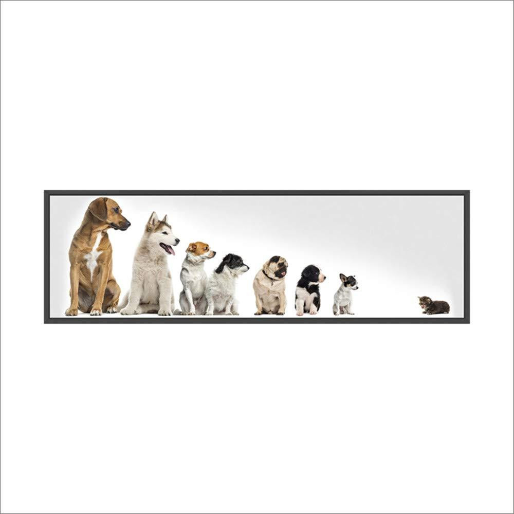 SWEETQT Cani Svegli Zelfklevende Wanddecoratie Kat van PVC