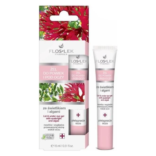 Floslek Pharma Lid & Under Eye Gel eyelid and eye gel with firefly and algae 15ml (Augenpflege Gel, 15 ml, Tag) (33082573)