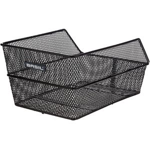 Basil Fahrradkorb Cento, schwarz, aus Metall, 20 Liter, hinten, für Gepäckträger, 39 x 24 x 21 cm, Festmontage