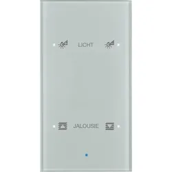 Berker Glas-Sensor 2-fach aluminium 75142134
