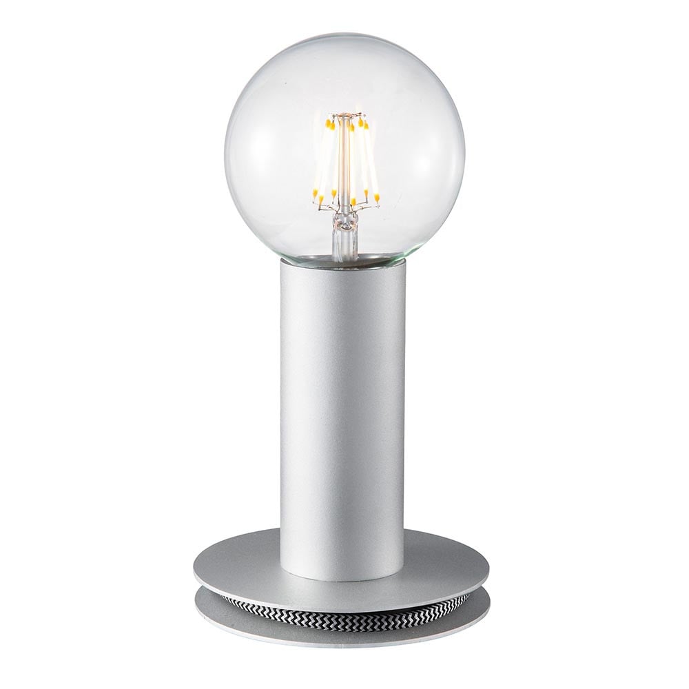 Paul Neuhaus Turn Me tafellamp, zilver, E27, max. 60W