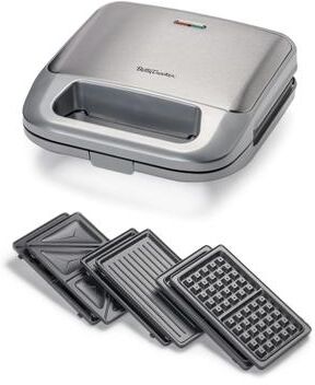 Betty Crocker 3-in-1 Indoor Grill, Sandwich / Panini Press & Waffle Maker Plus, 750 Watts