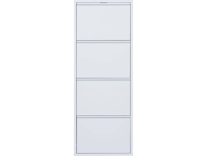 Schuhschrank Vinci sandgrau Metall B 51 H 136 cm