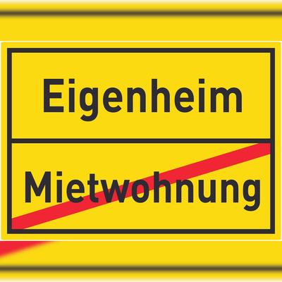 HB-Druck Eigenheim Mietwohnung Aufkleber Ortsaufkleber A1 (594x841mm)