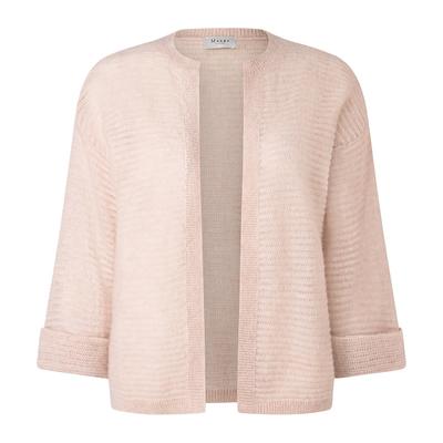 Strickjacke MAERZ MUENCHEN "Maerz Muenchen 276800 Strickjacke Damen Bekleidung", Damen, Gr. 46, rosa (orange), 46% Alpaka, 35% Polyamid, 19% Schurwolle, Strickjacken Strickjacke