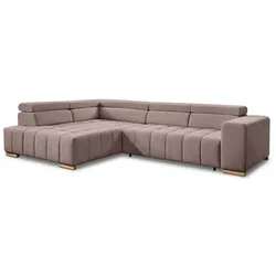 Exxpo by Gala Ecksofa mit Funktion Elias Stoff Mink