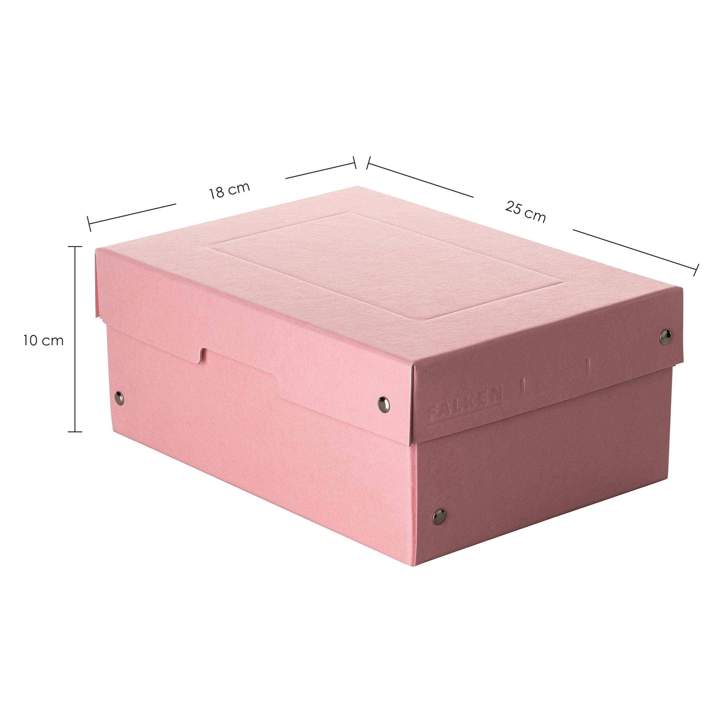Falken PURE Box Pastell A5 100 mm Füllhöhe pink (A5) (22001896)