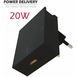 Ladegerät für iPhone 20W Power Delivery Swissten – schwarz