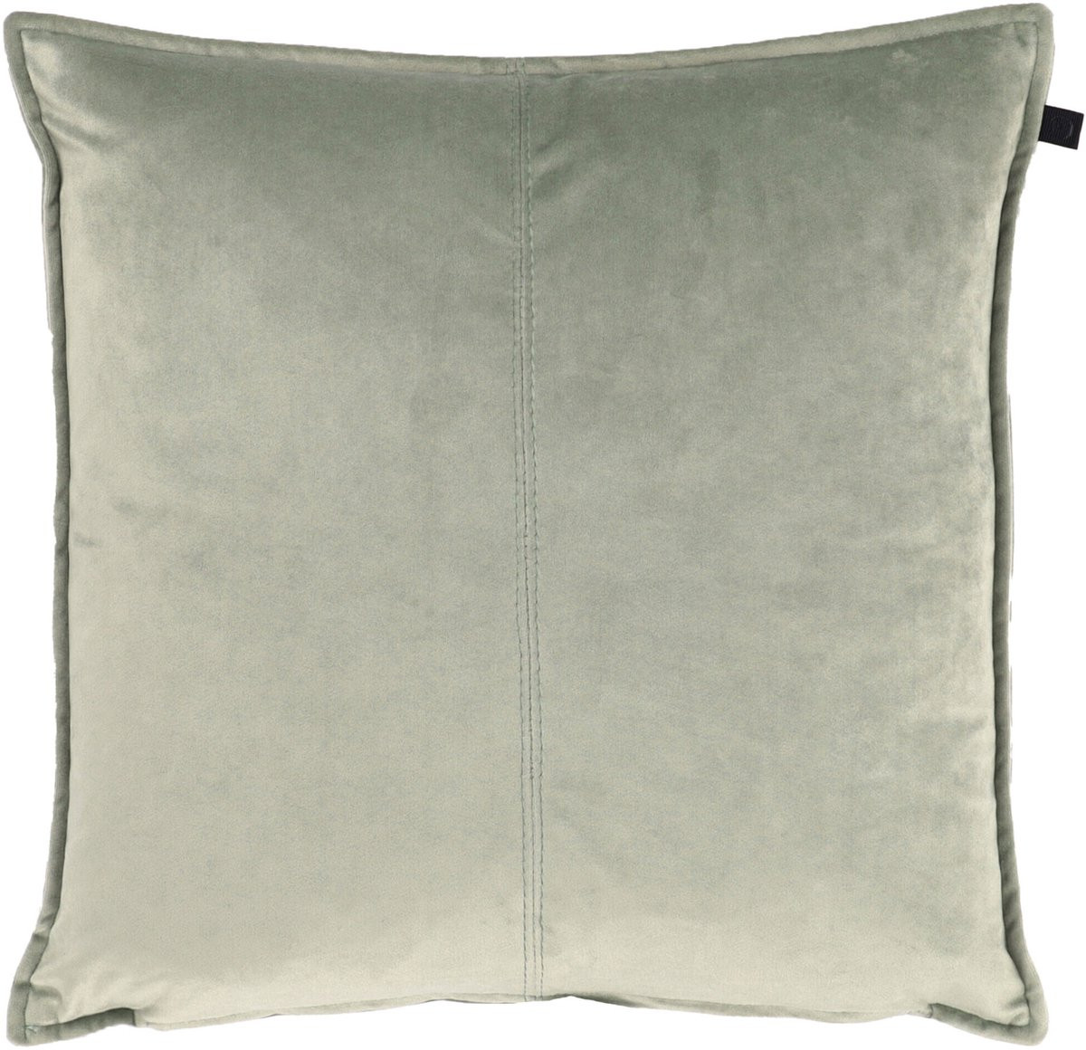 Overseas Middlestitch Kussen - Soft Green - Velours - 60 x 60 cm