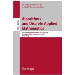 Algorithms and Discrete Applied Mathematics, Fachbücher von Ambat Vijayakumar, Sudebkumar Prasant Pal, Prasant Pal, Sudebkumar Vijayakumar