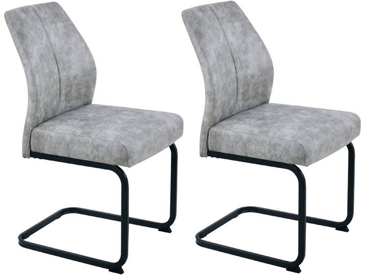 HELA Stuhl WANDSBEK (Set, 2 St), Mit Federkorb, 140kg belastbar, in Webstoff oder Vintage Optik
