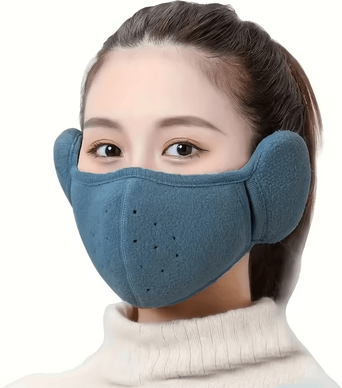 Inspire Curations ThermaShield Full Cover Winter Balaclava Mask Windproof & Breathable Face Protection blue