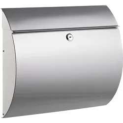 ALCO Briefkasten Metall lackiert 330x120x375mm silber Packung mit 4 Stück
