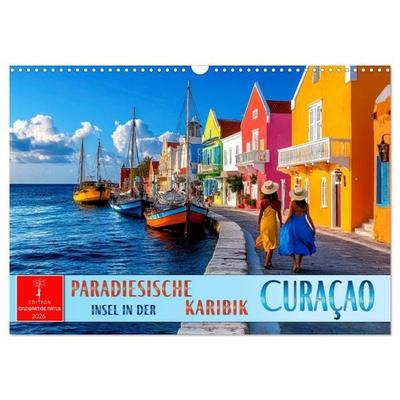 Curaçao - paradiesische Insel in der Karibik (Wandkalender 2026 DIN A3 quer), CALVENDO Monatskalender
