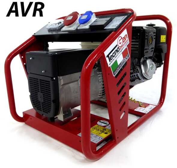 TecnoGen H8000T AVR - Generatore di corrente con AVR 6 kW - Continua 5.4 kw Trifase