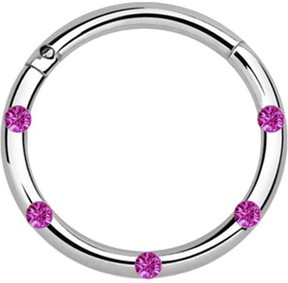 Nasenpiercing ADELIA´S "Piercing  Nasenpiercing", pink, Piercings, Damen, Chirurgiestahl, Nasenpiercing
