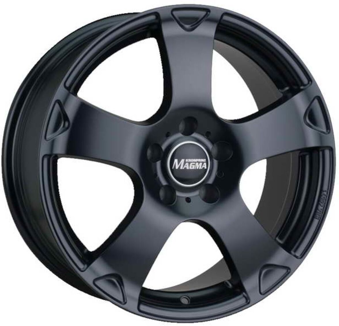 Alufelge 16 zoll MAGMA Seismo 5x112 7J ET38, Farbe Schwarz Matt