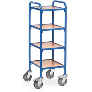 Fetra Kommissionierwagen Beistellwagen, 32920, 4 Etagen, 320 x 470mm, für Sichtlagerkästen