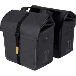 Basil Urban Dry Doppeltasche 50 l schwarz,grau