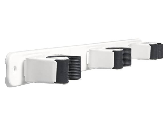 Besenhalter für 3 Besen Weiss