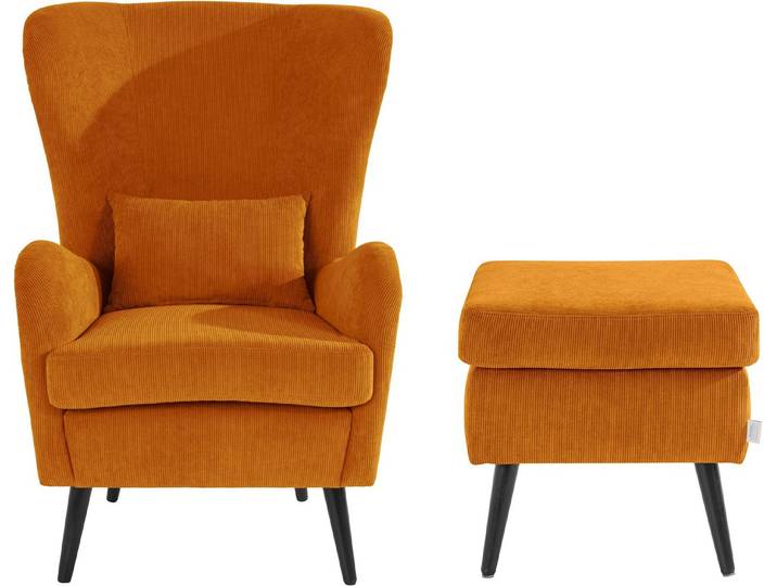 Home affaire Sessel Sallito, Ohrensessel, TV-Sessel, für Wohnzimmer, auch in Samtcord
