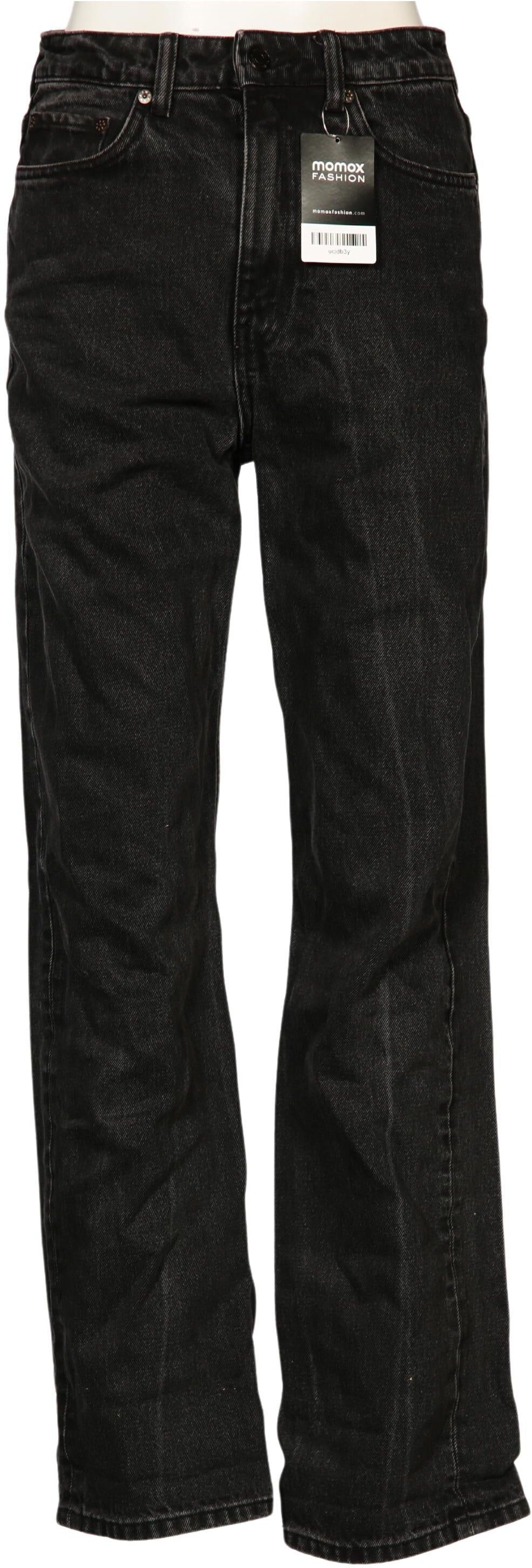 Weekday Damen Jeans, Schwarz, Gr. W27, Baumwolle - Second Hand