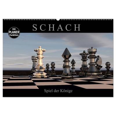 SCHACH - Spiel der Könige (Wandkalender 2026 DIN A2 quer), CALVENDO Monatskalender
