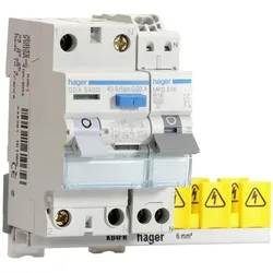 Hager, Schutzschalter, VISION-inbouwunit met StroomonderbrekerS - VKS01COMBI - E32BB